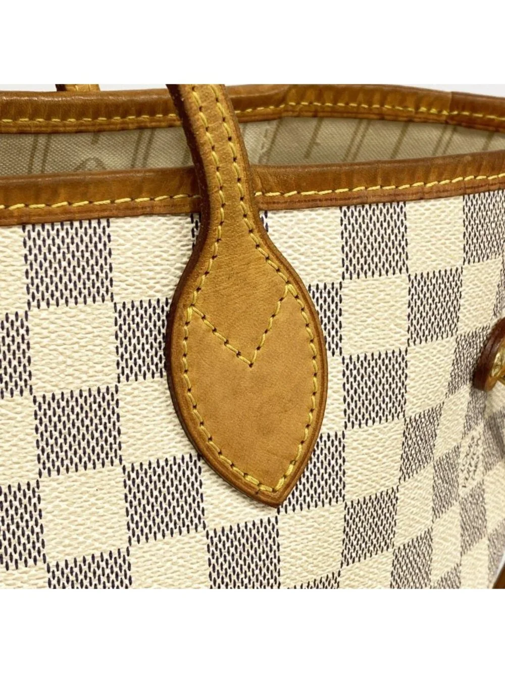 Louis Vuitton Tote Damier Azur Neverfull MM White